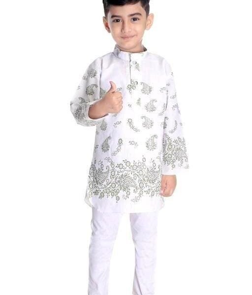BOYS EID SPECIAL COTTEN BLEND KURTA SET
