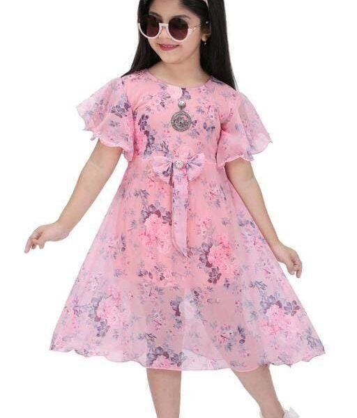 GIRLS Stylish net FROCK