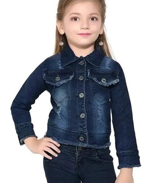 Gilrs blue denim ,winter jackets for girls, jacket for girls, jaket