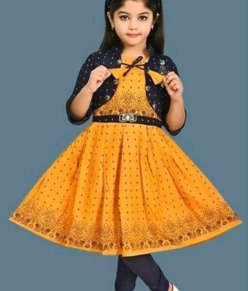 Cotton frock for girls, |Pretty stylish Girls Top & Bottom Sets